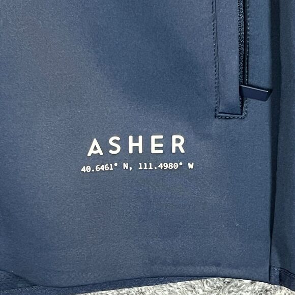 Asher Golf Jacket Mens Small Blue Performance Full Zip Outdoors Casual Preppy - Picture 6 of 9
